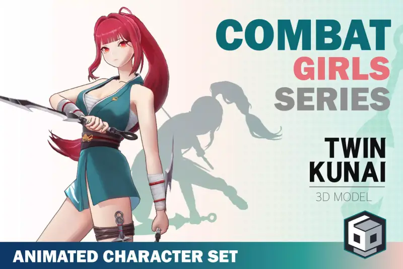 CombatGirls_TwinKunaiCharacterPack