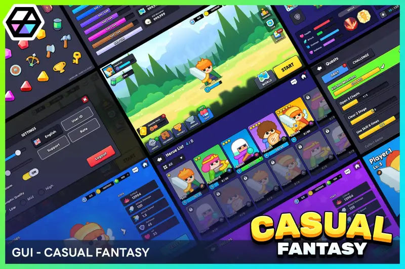 GUI - Casual Fantasy
