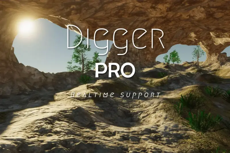 Digger PRO – Voxel Terrain Sculpting