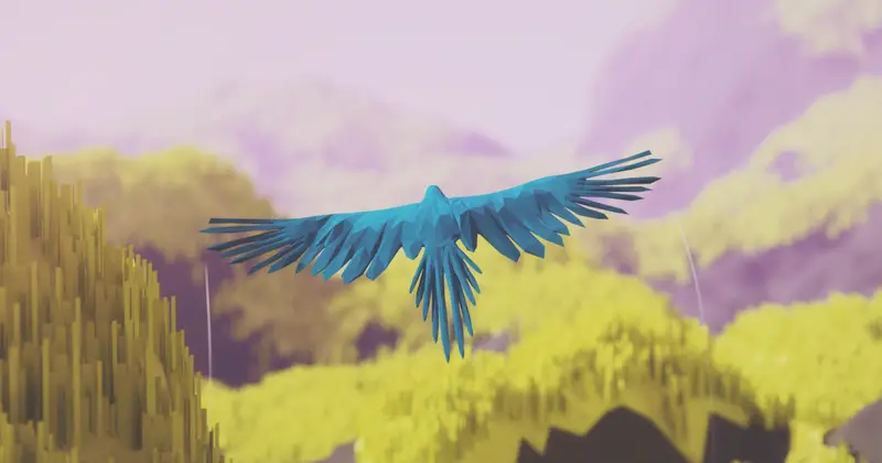 Low Poly Bird: Parrot