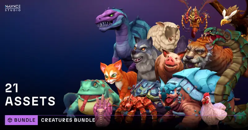 Stylized Fantasy Creatures Bundle