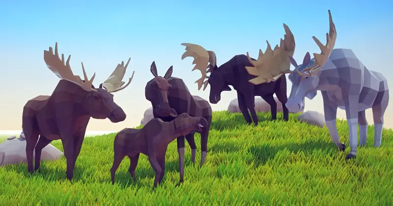 Poly Art: Moose
