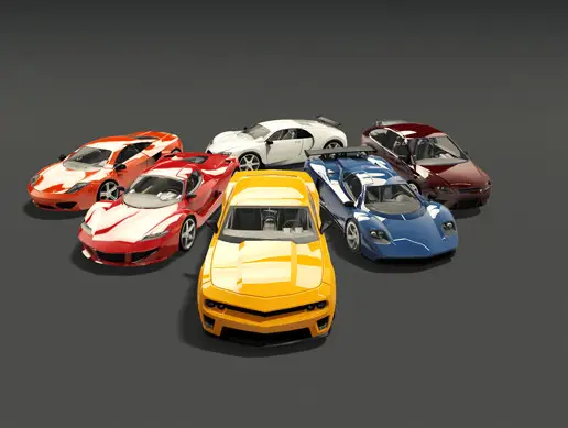 30 Fantastic Race Cars Pack vol.1