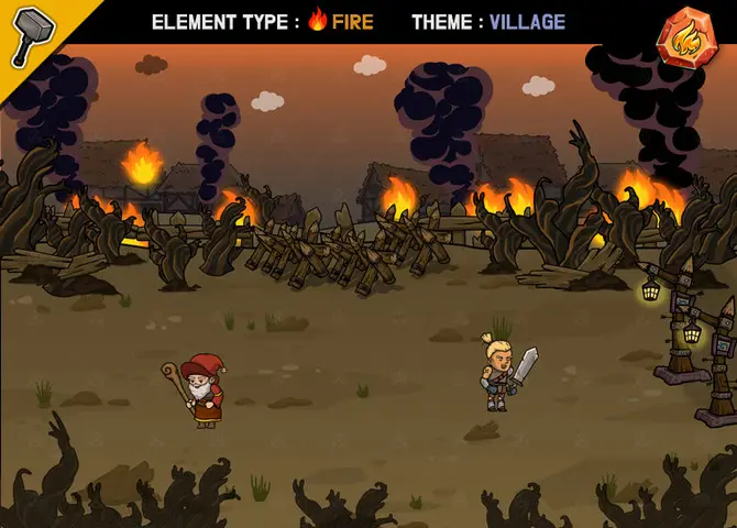 [Fire] Fantasy 2D Background : Village
