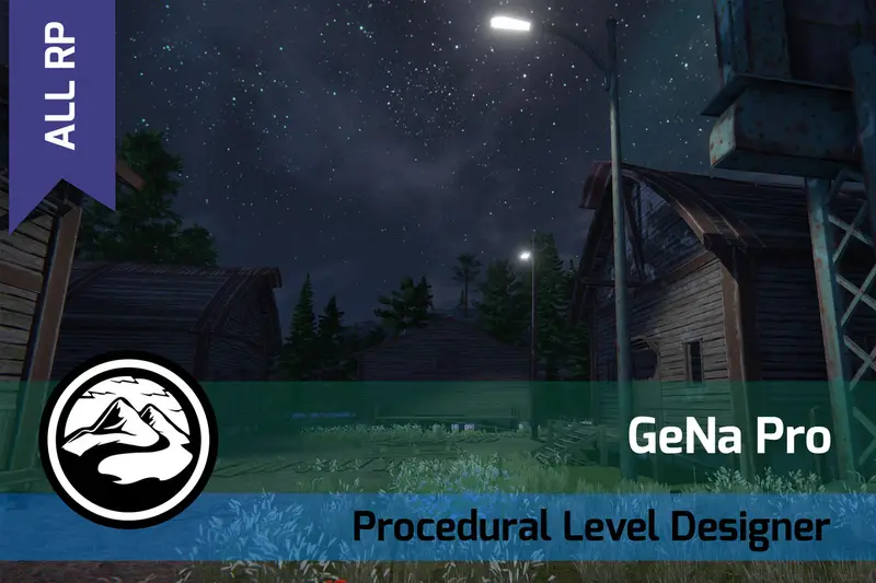 GeNa Pro - Level Designer, Villages, Roads & Rivers for Unity 6