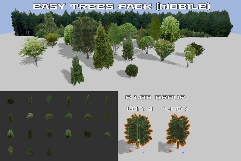 Easy trees pack (mobile)