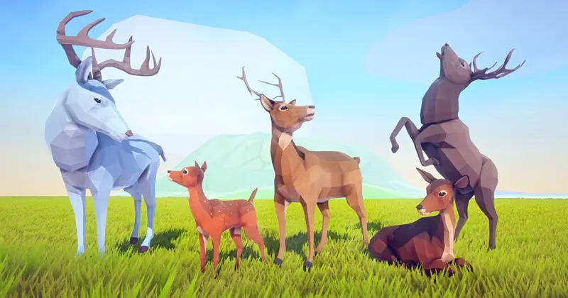 Poly Art: Deer